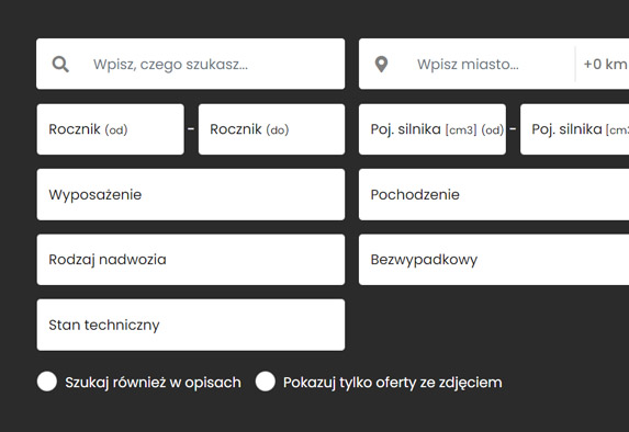 Dodajesz **pola szczegółowe do ogłoszeń**