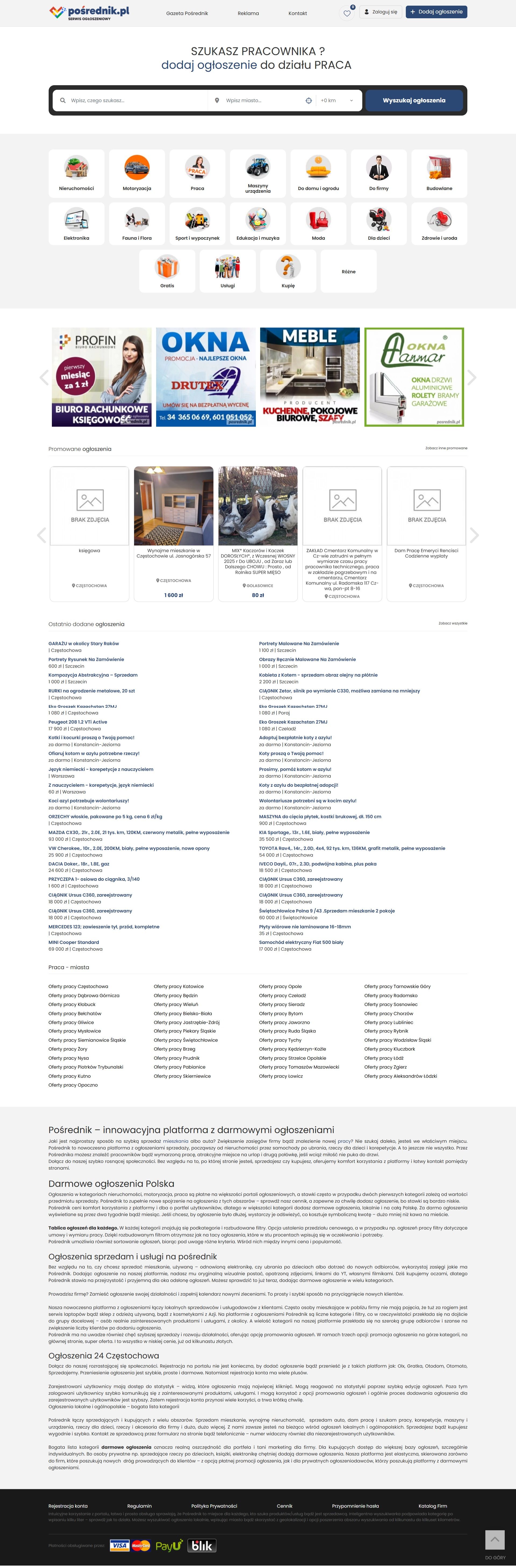 Portal ogłoszeń dla gazety - posrednik.pl
